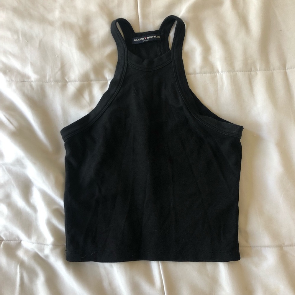 Brandy Melville black high neck tank